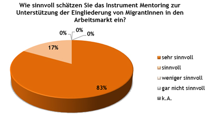 Ergebnisse Programm Mentoring für Migrant:innen