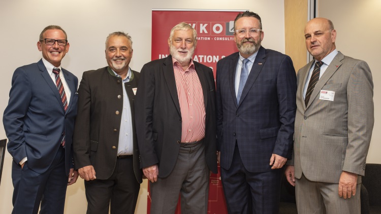Von links: Gunther Riedlsperger, Thomas Tiefenbrunner, Franz Fischler, Christoph Berghammer und Rudolf Mittendorfer